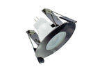 Evofire Mini Fire Rated Downlight 45Mm Cutout Ip65 Black Chrome Round 64Mm Dia