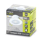 COMPACT ECO LED DOWNLIGHT IP65 FIXED 5.5W 550LM 3000/4000/6500K SWITCHABLE CCT 100LM/W 38 DEG BEAM DIMMABLE 68MM CUT OUT