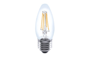 E27 OMNI FILAMENT CANDLE BULB 470LM 4.5W 2700K DIMMABLE 300 BEAM CLEAR FULL GLASS INTEGRAL