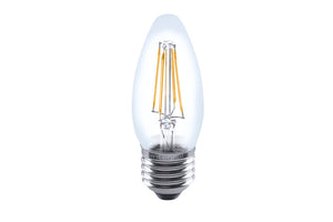 E27 OMNI FILAMENT CANDLE BULB 470LM 4W 2700K NON-DIMM 300 BEAM CLEAR