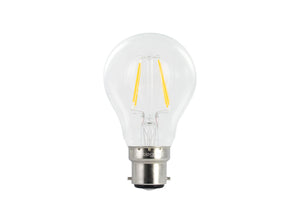 B22 4W 2700K OMNI FILAMENT GLS BULB 470LM NON-DIMM 330 BEAM CLEAR