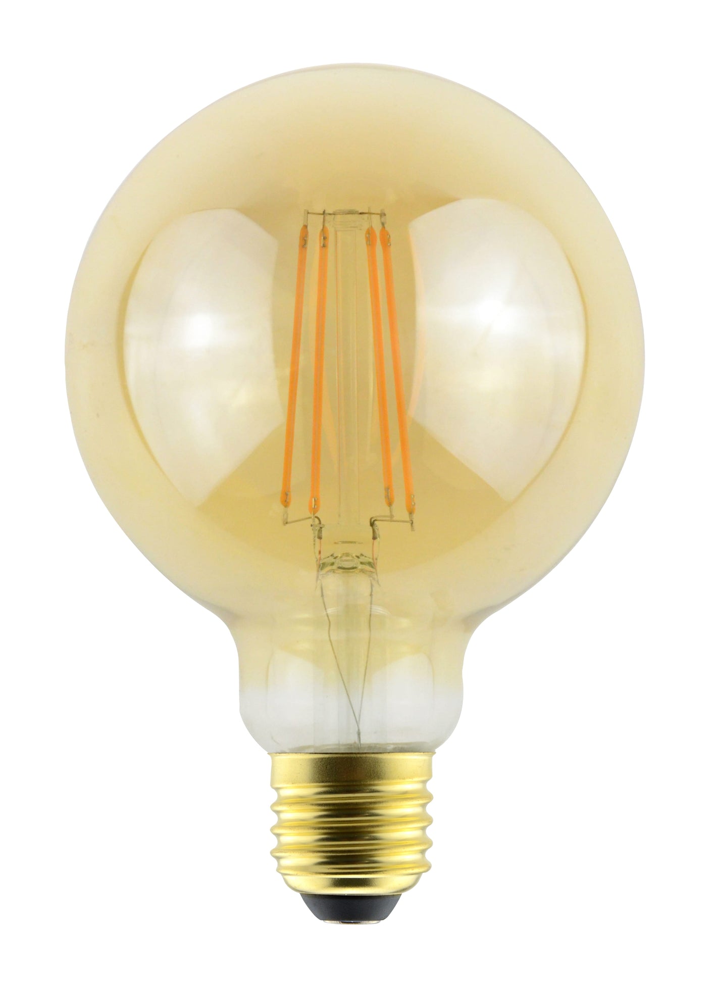 SUNSET VINTAGE FILAMENT GLOBE G95 BULB E27 470LM 3.4W 2200K DIMMABLE 300 BEAM AMBER