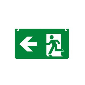 EMERGENCY ACC LEGEND DOUBLE SIDED LEFT OR RIGHT ARROW FOR ILEMES030 26M EM EXIT SIGN INTEGRAL