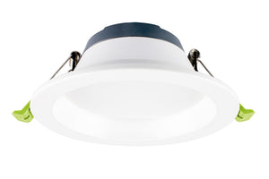 PERFORMANCE RECESS PL 145MM BEZEL 120-130MM CUTOUT 120LM/W 15W 1800LM 3000/4000/5700K CCT ALUMINIUM IP44 COMMERICAL DOWNLIGHT NON-DIM
