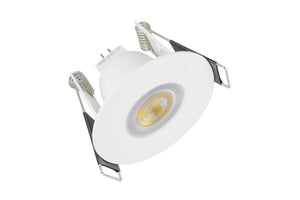 EVOFIRE MINI FIRE RATED DOWNLIGHT 45MM CUTOUT IP65 WHITE ROUND INTEGRAL