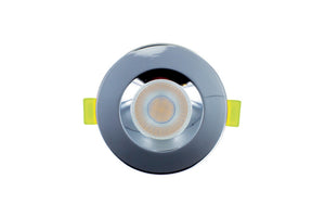 J-SERIES LOW-PROFILE FIRE RATED DOWNLIGHT 68MM CUTOUT IP65 600LM 6W 3000K 38 BEAM DIMMABLE 100LM/W POLISHED CHROME