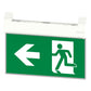 EMERGENCY EXIT MULTIFIT SIGN 1W 50LM 3HR MAINTAINED OR NON MAINTAINED 25M VIEWING INCLUDING UP DOWN LEFT RIGHT LEGENDS MANUAL TEST