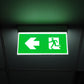 EMERGENCY EXIT MULTIFIT SIGN 1W 50LM 3HR MAINTAINED OR NON MAINTAINED 25M VIEWING INCLUDING UP DOWN LEFT RIGHT LEGENDS MANUAL TEST