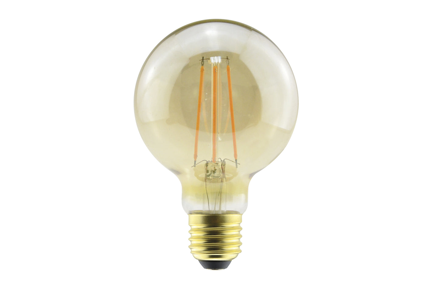 SUNSET VINTAGE FILAMENT GLOBE G80 BULB E27 470LM 3.4W 2200K DIMMABLE 300 BEAM AMBER