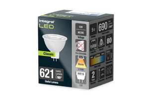 CLASSIC MR16 BULB GU5.3 690LM 5W 2700K NON-DIMM 36 BEAM (CLASS D)